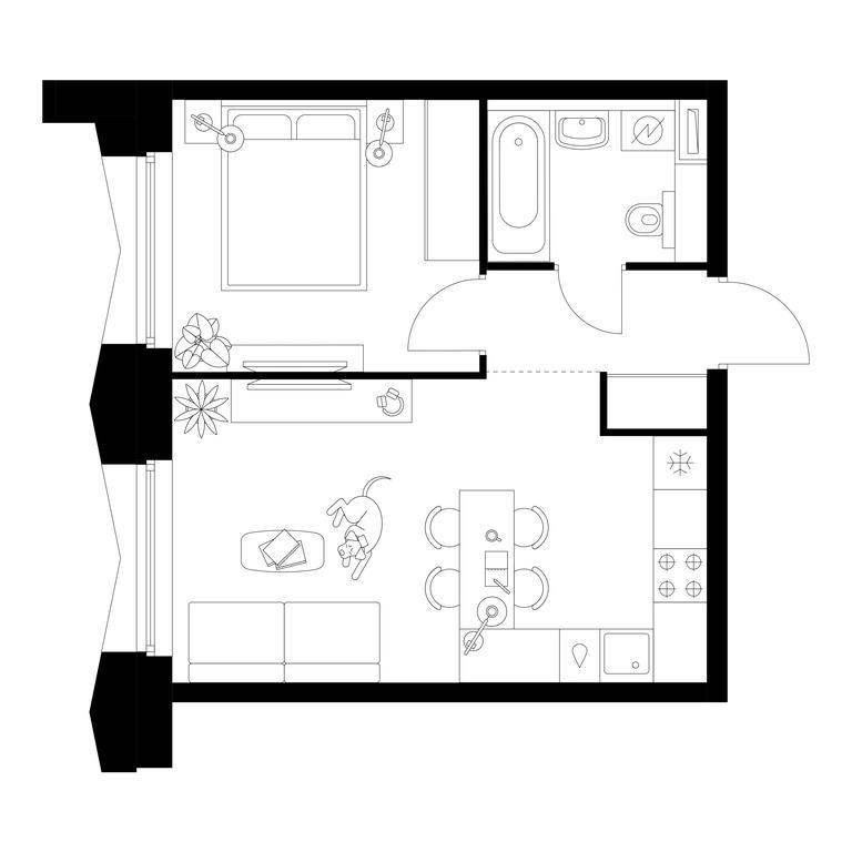 1-BD Apartment Sale, 37.2平方米 at Businovskiy Park, Izhorskaya Street, 6с5, Moscow, Russia #1 1-BD Apartment Sale, 37.2平方米 at Businovskiy Park, Izhorskaya Street, 6с5, Moscow, Russia #1