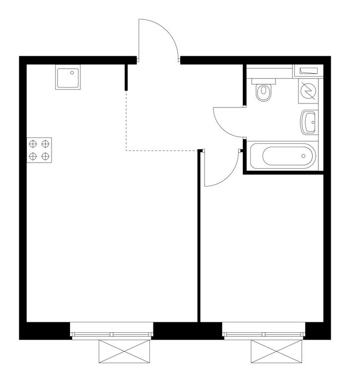 1-BD Apartment Sale, 40.9平方米 at Butovo Park 2, Butovo Park Residential Complex, Butovo Work Settlement, Leninskiy City District, Moscow Region, Russia #1 1-BD Apartment Sale, 40.9平方米 at Butovo Park 2, Butovo Park Residential Complex, Butovo Work Settlement, Leninskiy City District, Moscow Region, Russia #1