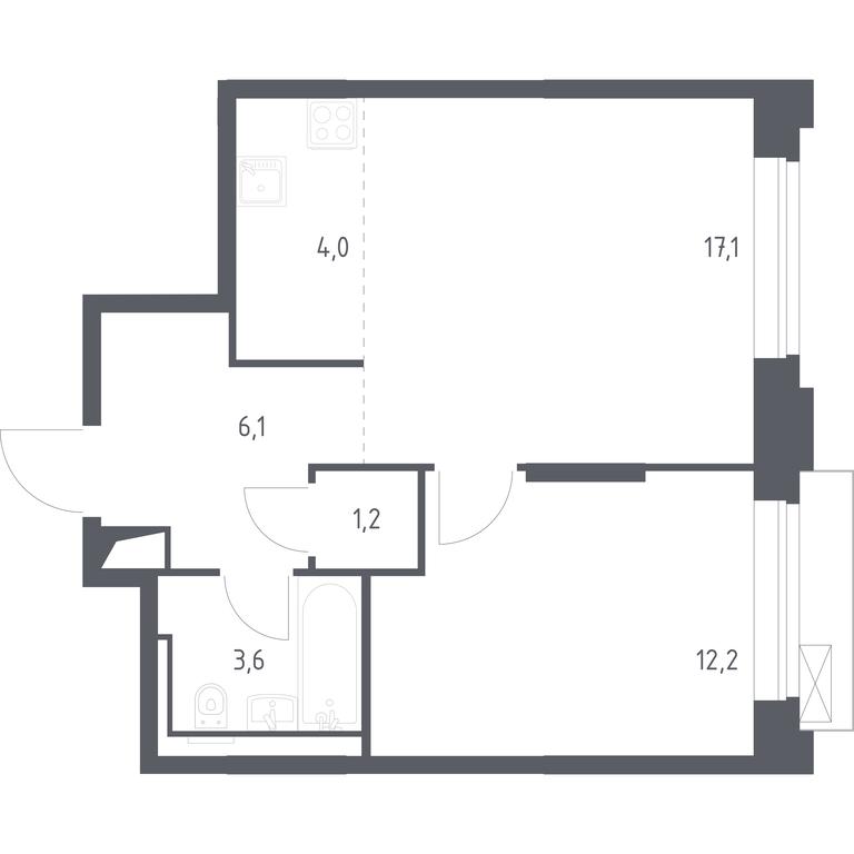 1-BD Apartment Sale, 98.49平方米 at Vereiskaya 41, Vereyskaya Street, 41, Moscow, Russia #1 1-BD Apartment Sale, 98.49平方米 at Vereiskaya 41, Vereyskaya Street, 41, Moscow, Russia #1