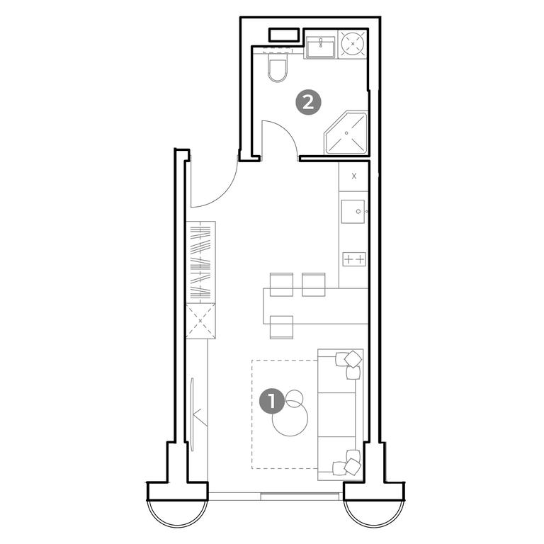 Apartment Sale, 28.8 sq. m. at Nametkin Tower, Namyotkina Street, 10А, Moscow, Russia #1