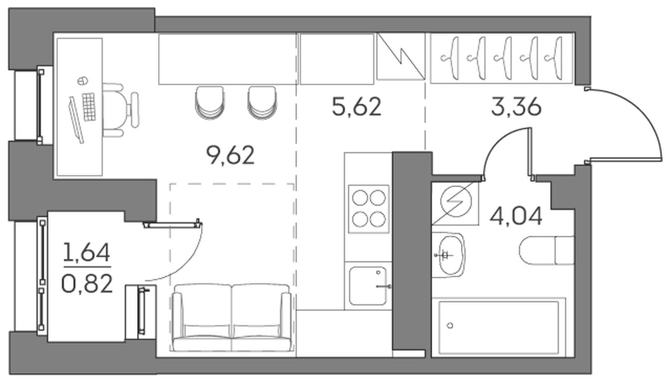 Apartment Sale, 23.46平方米 at Akvilon Beside 2 0, Ryazansky Avenue, Moscow, Russia #1 Apartment Sale, 23.46平方米 at Akvilon Beside 2 0, Ryazansky Avenue, Moscow, Russia #1