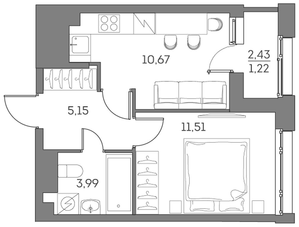 Apartment Sale, 32.54 sq. m. at Akvilon Beside 2 0, Ryazansky Avenue, Moscow, Russia #1 Apartment Sale, 32.54 sq. m. at Akvilon Beside 2 0, Ryazansky Avenue, Moscow, Russia #1