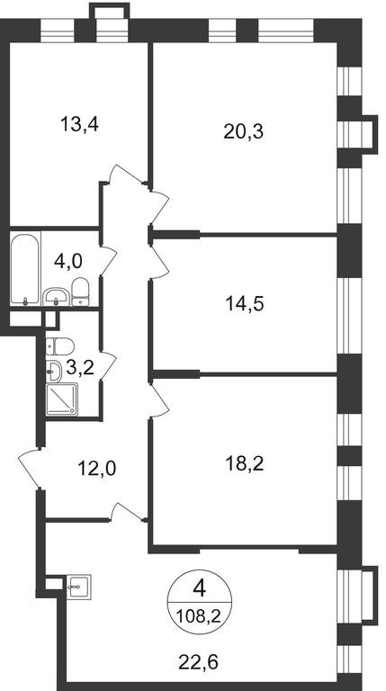 4-BD Apartment Sale, 108.2 sq. m. at Pervyi Moskovskiy, ulitsa Bianki, 1, Moskovskiy, Moscow, Russia #1 4-BD Apartment Sale, 108.2 sq. m. at Pervyi Moskovskiy, ulitsa Bianki, 1, Moskovskiy, Moscow, Russia #1