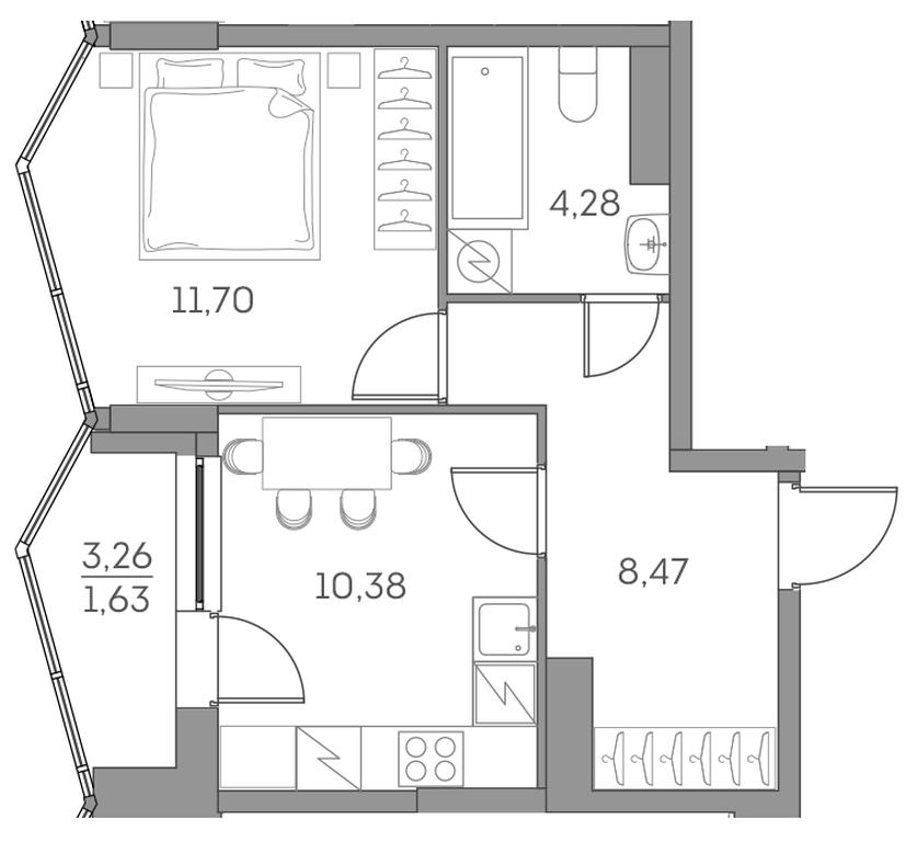 Apartment Sale, 36.46 sq. m. at Akvilon Beside 2 0, Ryazansky Avenue, Moscow, Russia #2