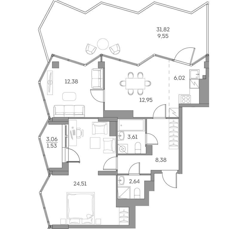 Apartment Sale, 81.57平方米 at Akvilon Beside 2 0, Ryazansky Avenue, Moscow, Russia #2 Apartment Sale, 81.57平方米 at Akvilon Beside 2 0, Ryazansky Avenue, Moscow, Russia #2