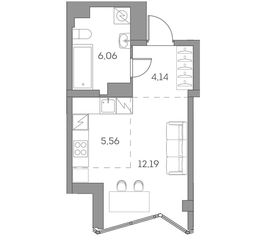Apartment Sale, 27.95 sq. m. at Akvilon Beside 2 0, Ryazansky Avenue, Moscow, Russia #1 Apartment Sale, 27.95 sq. m. at Akvilon Beside 2 0, Ryazansky Avenue, Moscow, Russia #1