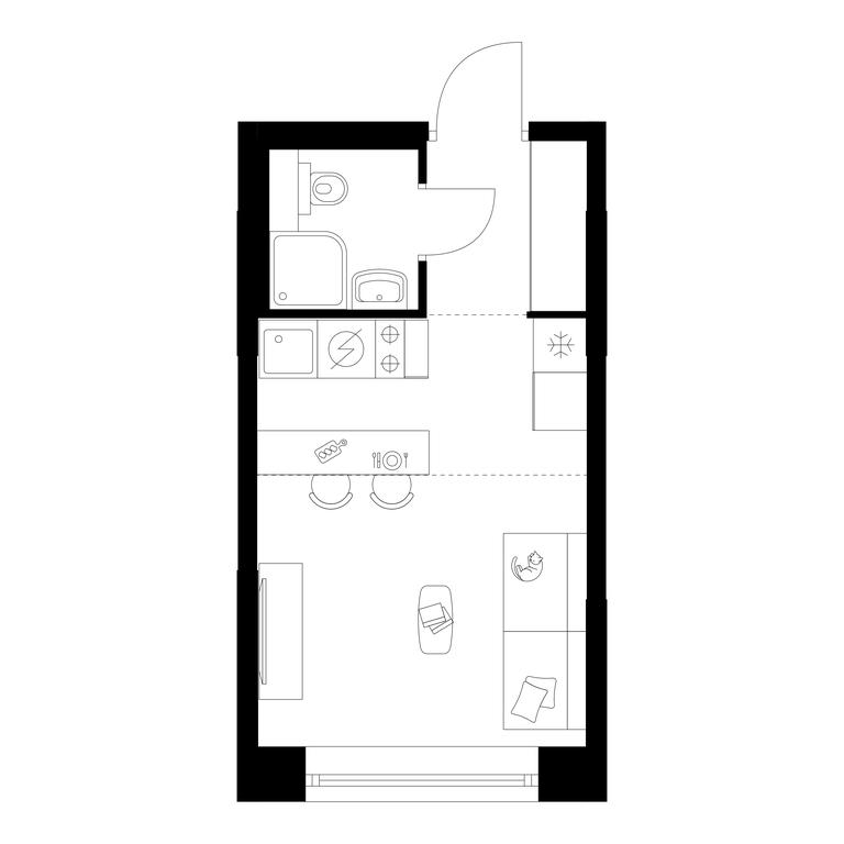 Apartment Sale, 20.2 sq. m. at Plehanova 11, Plekhanova Street, 13с6, Moscow, Russia #2 Apartment Sale, 20.2 sq. m. at Plehanova 11, Plekhanova Street, 13с6, Moscow, Russia #2