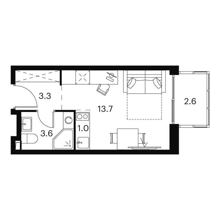 Apartment Sale, 24.2 sq. m. at Akvilon Signal (Akvilon Signal), Signalny Drive, 12, Moscow, Russia #1 Apartment Sale, 24.2 sq. m. at Akvilon Signal (Akvilon Signal), Signalny Drive, 12, Moscow, Russia #1