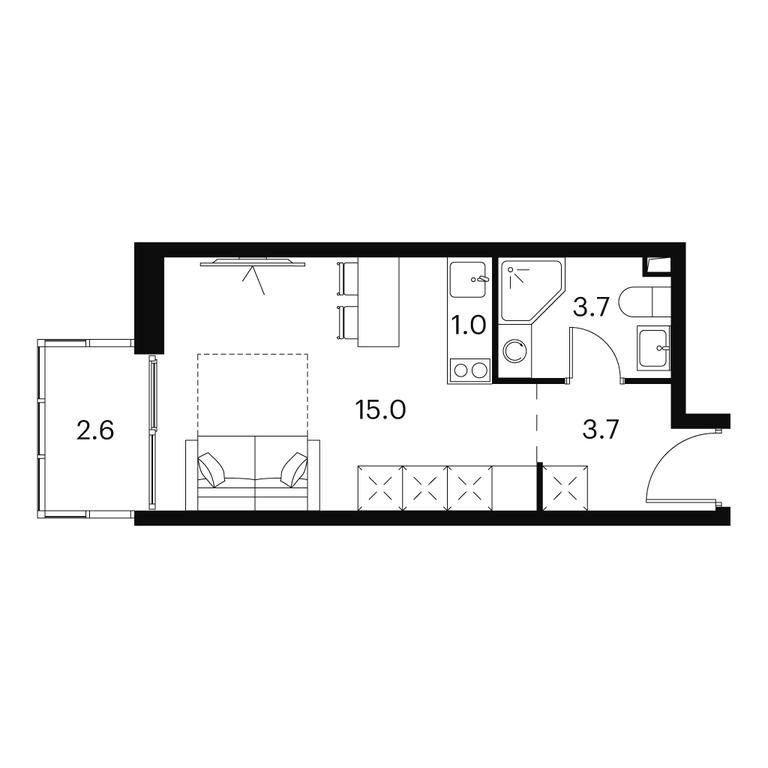 Apartment Sale, 26 sq. m. at Akvilon Signal (Akvilon Signal), Signalny Drive, 12, Moscow, Russia #1 Apartment Sale, 26 sq. m. at Akvilon Signal (Akvilon Signal), Signalny Drive, 12, Moscow, Russia #1