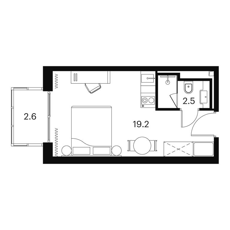 Apartment Sale, 24.3 sq. m. at Akvilon Signal (Akvilon Signal), Signalny Drive, 12, Moscow, Russia #1 Apartment Sale, 24.3 sq. m. at Akvilon Signal (Akvilon Signal), Signalny Drive, 12, Moscow, Russia #1