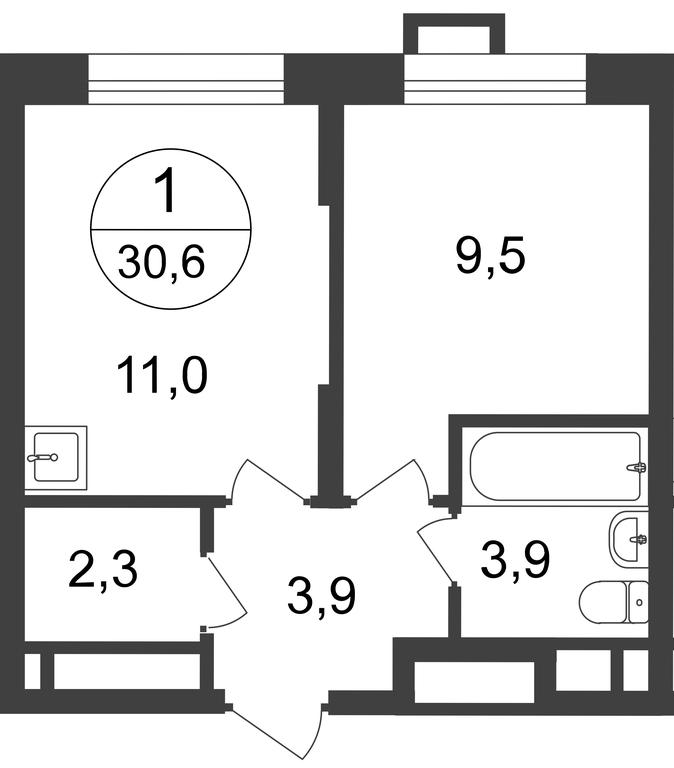 Apartment Sale, 30.6 sq. m. at Pervyi Moskovskiy, ulitsa Bianki, 1, Moskovskiy, Moscow, Russia #2 Apartment Sale, 30.6 sq. m. at Pervyi Moskovskiy, ulitsa Bianki, 1, Moskovskiy, Moscow, Russia #2