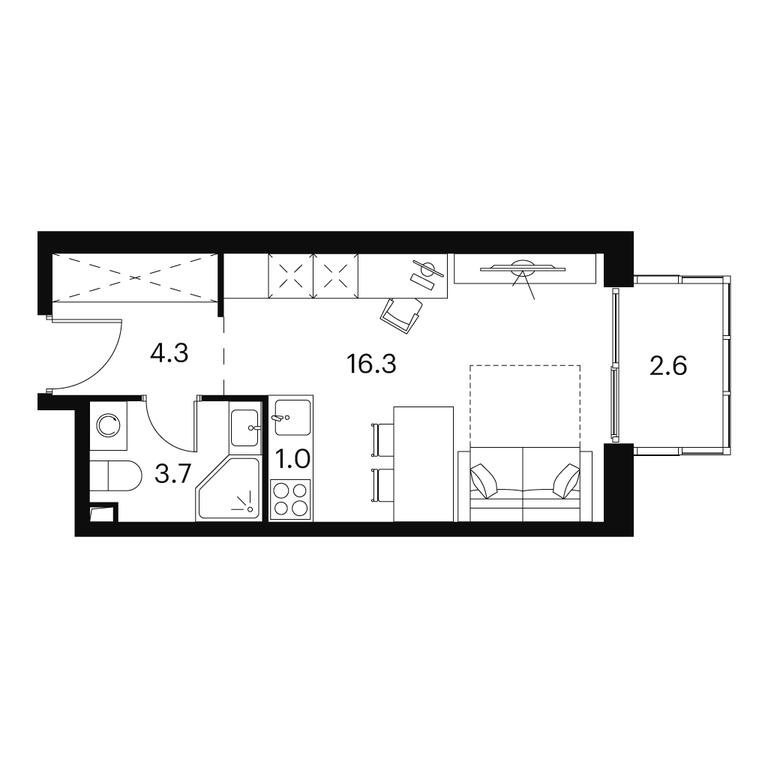 Apartment Sale, 27.9 sq. m. at Akvilon Signal (Akvilon Signal), Signalny Drive, 12, Moscow, Russia #1 Apartment Sale, 27.9 sq. m. at Akvilon Signal (Akvilon Signal), Signalny Drive, 12, Moscow, Russia #1