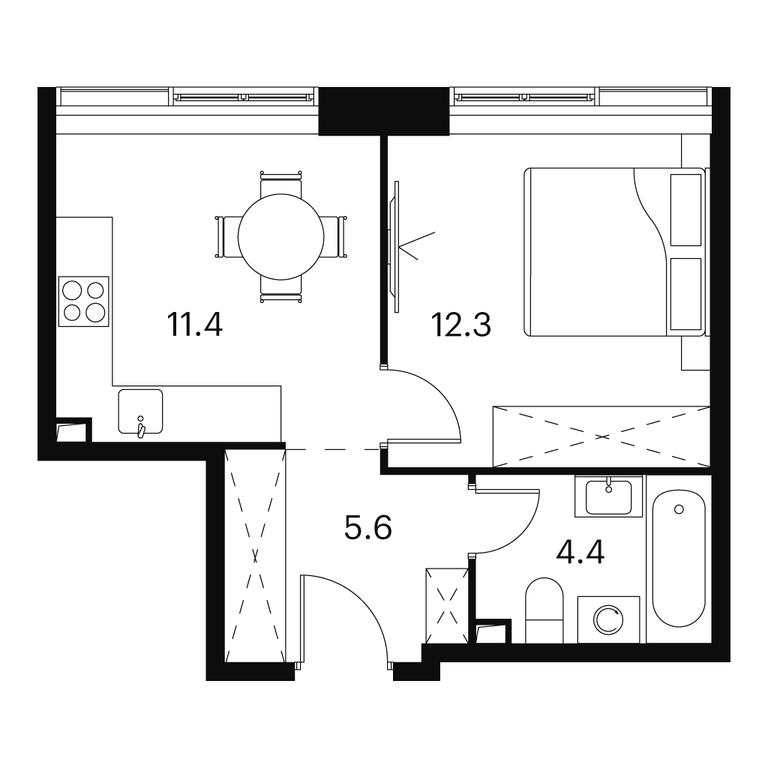 1-BD Apartment Sale, 33.7 sq. m. at Akvilon Signal (Akvilon Signal), Signalny Drive, 12, Moscow, Russia #1 1-BD Apartment Sale, 33.7 sq. m. at Akvilon Signal (Akvilon Signal), Signalny Drive, 12, Moscow, Russia #1