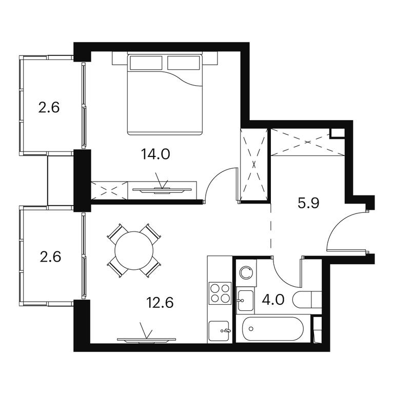 1-BD Apartment Sale, 41.7 sq. m. at Akvilon Signal (Akvilon Signal), Signalny Drive, 12, Moscow, Russia #1 1-BD Apartment Sale, 41.7 sq. m. at Akvilon Signal (Akvilon Signal), Signalny Drive, 12, Moscow, Russia #1