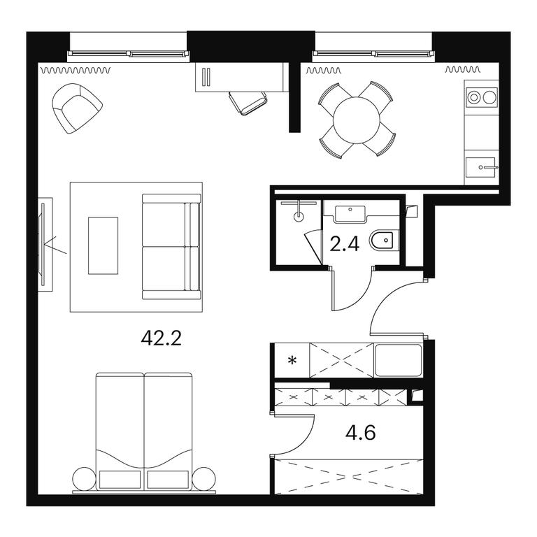 Apartment Sale, 49.2 sq. m. at Akvilon Signal (Akvilon Signal), Signalny Drive, 12, Moscow, Russia #1 Apartment Sale, 49.2 sq. m. at Akvilon Signal (Akvilon Signal), Signalny Drive, 12, Moscow, Russia #1