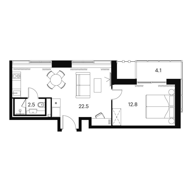 Apartment Sale, 41.9 sq. m. at Akvilon Signal (Akvilon Signal), Signalny Drive, 12, Moscow, Russia #1 Apartment Sale, 41.9 sq. m. at Akvilon Signal (Akvilon Signal), Signalny Drive, 12, Moscow, Russia #1