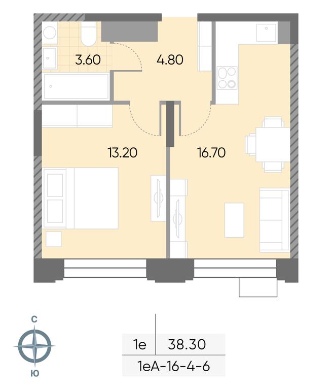 1-BD Apartment Sale, 38.3 sq. m. at Wave, Borisovskye Prudy Street, 1Б, Moscow, Russia #1 1-BD Apartment Sale, 38.3 sq. m. at Wave, Borisovskye Prudy Street, 1Б, Moscow, Russia #1