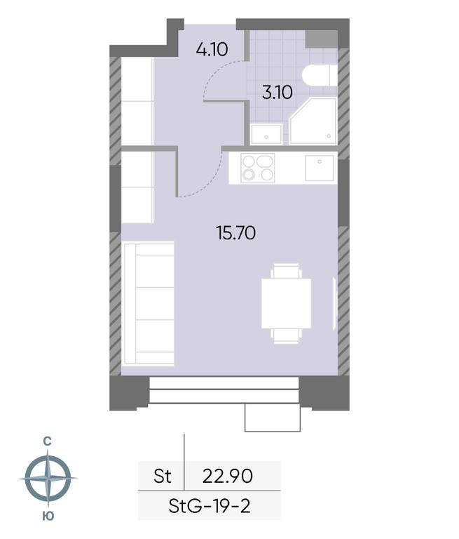 Apartment Sale, 22.9 sq. m. at Wave, Borisovskye Prudy Street, 1Б, Moscow, Russia #1 Apartment Sale, 22.9 sq. m. at Wave, Borisovskye Prudy Street, 1Б, Moscow, Russia #1