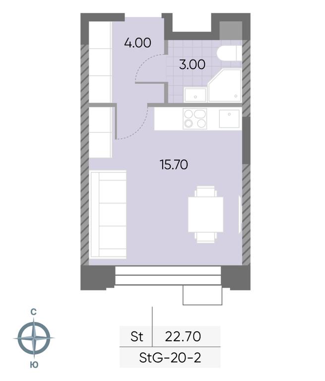 Apartment Sale, 22.7 sq. m. at Wave, Borisovskye Prudy Street, 1Б, Moscow, Russia #1 Apartment Sale, 22.7 sq. m. at Wave, Borisovskye Prudy Street, 1Б, Moscow, Russia #1