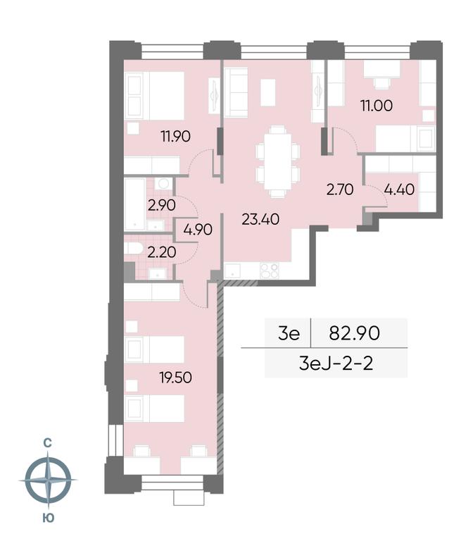 3-BD Apartment Sale, 82.9 sq. m. at Wave, Borisovskye Prudy Street, 1Б, Moscow, Russia #2 3-BD Apartment Sale, 82.9 sq. m. at Wave, Borisovskye Prudy Street, 1Б, Moscow, Russia #2