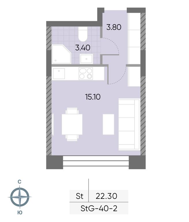 Apartment Sale, 22.3 sq. m. at Wave, Borisovskye Prudy Street, 1Б, Moscow, Russia #1 Apartment Sale, 22.3 sq. m. at Wave, Borisovskye Prudy Street, 1Б, Moscow, Russia #1