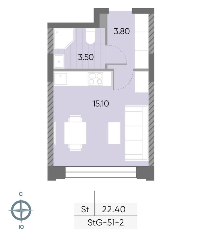 Apartment Sale, 22.4 sq. m. at Wave, Borisovskye Prudy Street, 1Б, Moscow, Russia #1 Apartment Sale, 22.4 sq. m. at Wave, Borisovskye Prudy Street, 1Б, Moscow, Russia #1