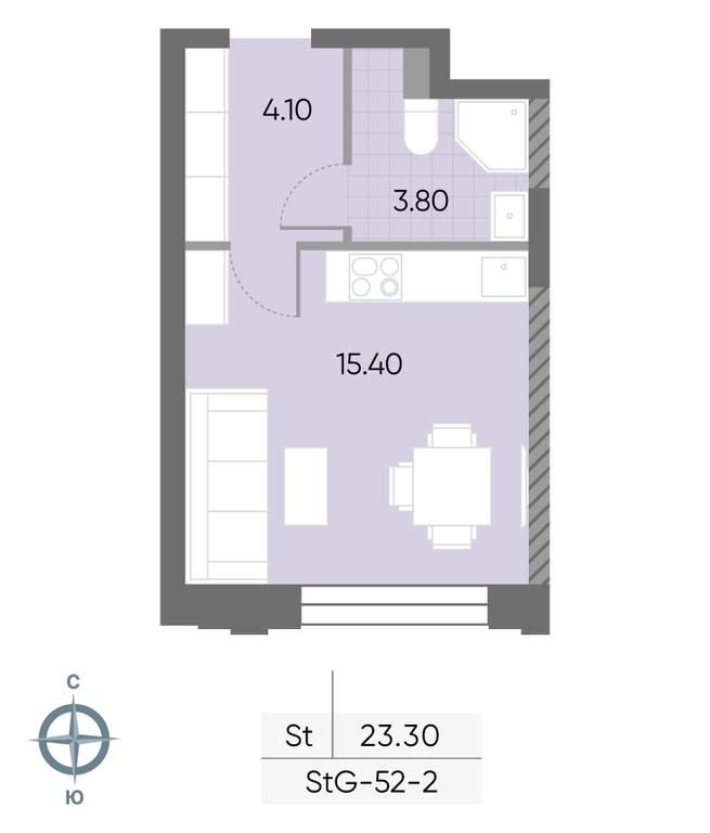 Apartment Sale, 23.3 sq. m. at Wave, Borisovskye Prudy Street, 1Б, Moscow, Russia #2 Apartment Sale, 23.3 sq. m. at Wave, Borisovskye Prudy Street, 1Б, Moscow, Russia #2
