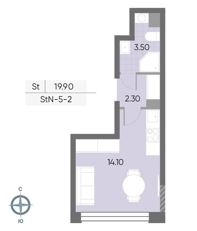 Apartment Sale, 19.9 sq. m. at Wave, Borisovskye Prudy Street, 1Б, Moscow, Russia #1 Apartment Sale, 19.9 sq. m. at Wave, Borisovskye Prudy Street, 1Б, Moscow, Russia #1