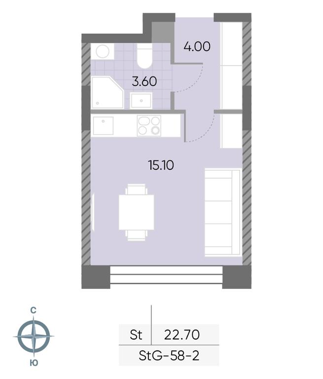 Apartment Sale, 22.7 sq. m. at Wave, Borisovskye Prudy Street, 1Б, Moscow, Russia #2 Apartment Sale, 22.7 sq. m. at Wave, Borisovskye Prudy Street, 1Б, Moscow, Russia #2
