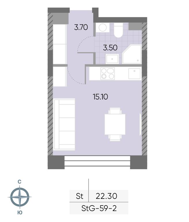 Apartment Sale, 22.3 sq. m. at Wave, Borisovskye Prudy Street, 1Б, Moscow, Russia #1 Apartment Sale, 22.3 sq. m. at Wave, Borisovskye Prudy Street, 1Б, Moscow, Russia #1
