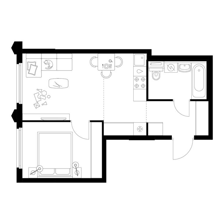1-BD Apartment Sale, 37.7 sq. m. at Businovskiy Park, Izhorskaya Street, 6с5, Moscow, Russia #1 1-BD Apartment Sale, 37.7 sq. m. at Businovskiy Park, Izhorskaya Street, 6с5, Moscow, Russia #1
