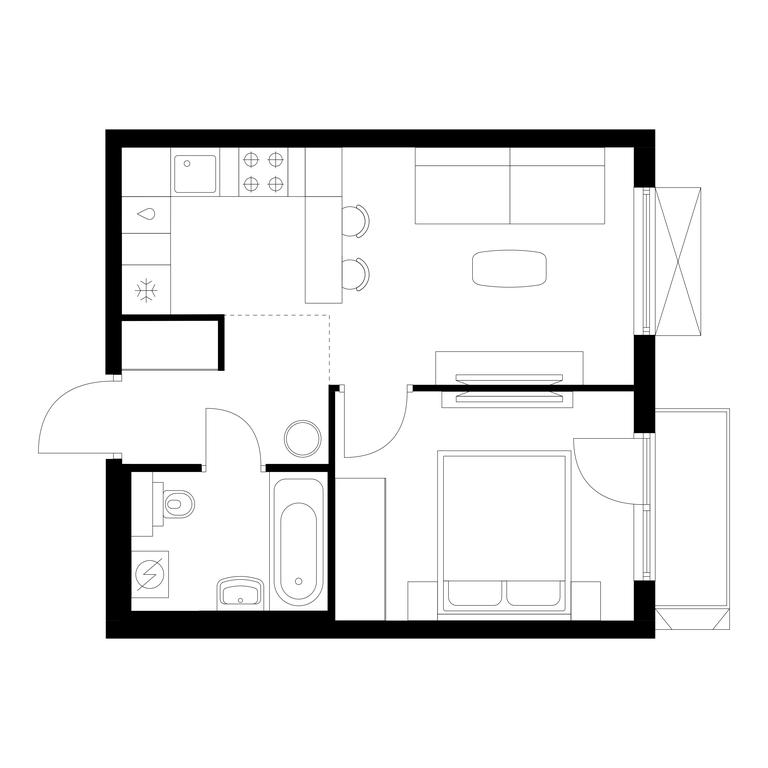 Продажа 1-комн. квартиры, 35,1 м² в ЖК «Никольские луга», Варшавское шоссе, вл266с1, Москва, Россия #1 Продажа 1-комн. квартиры, 35,1 м² в ЖК «Никольские луга», Варшавское шоссе, вл266с1, Москва, Россия #1