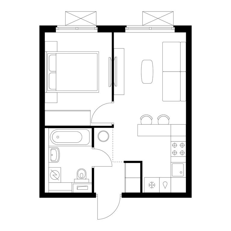 1-BD Apartment Sale, 32.3 sq. m. at Yauza Park, ulitsa Kolontsova, 4, Mytischi, Moscow Region, Russia #1 1-BD Apartment Sale, 32.3 sq. m. at Yauza Park, ulitsa Kolontsova, 4, Mytischi, Moscow Region, Russia #1