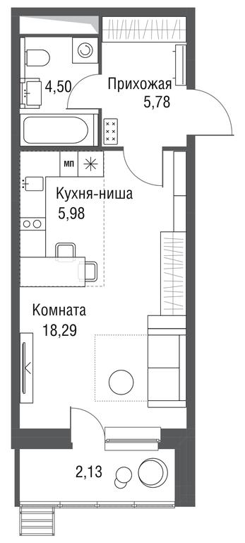 Apartment Sale, 36.68 sq. m. at Odinburg, Severnaya Street, 11, Odintsovo, Moscow Region, Russia #2 Apartment Sale, 36.68 sq. m. at Odinburg, Severnaya Street, 11, Odintsovo, Moscow Region, Russia #2