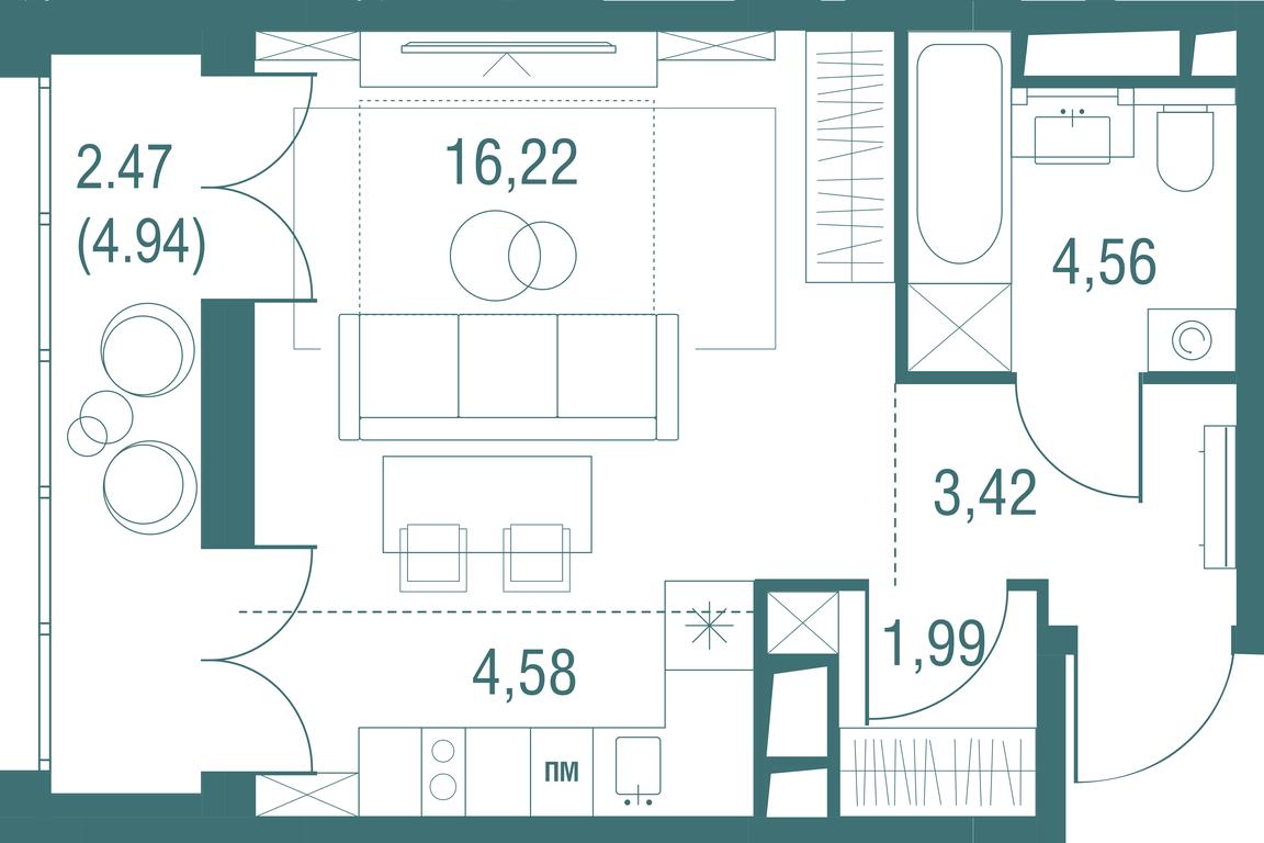 Apartment Sale, 33.24 sq. m. at Odinburg, Severnaya Street, 11, Odintsovo, Moscow Region, Russia #1 Apartment Sale, 33.24 sq. m. at Odinburg, Severnaya Street, 11, Odintsovo, Moscow Region, Russia #1