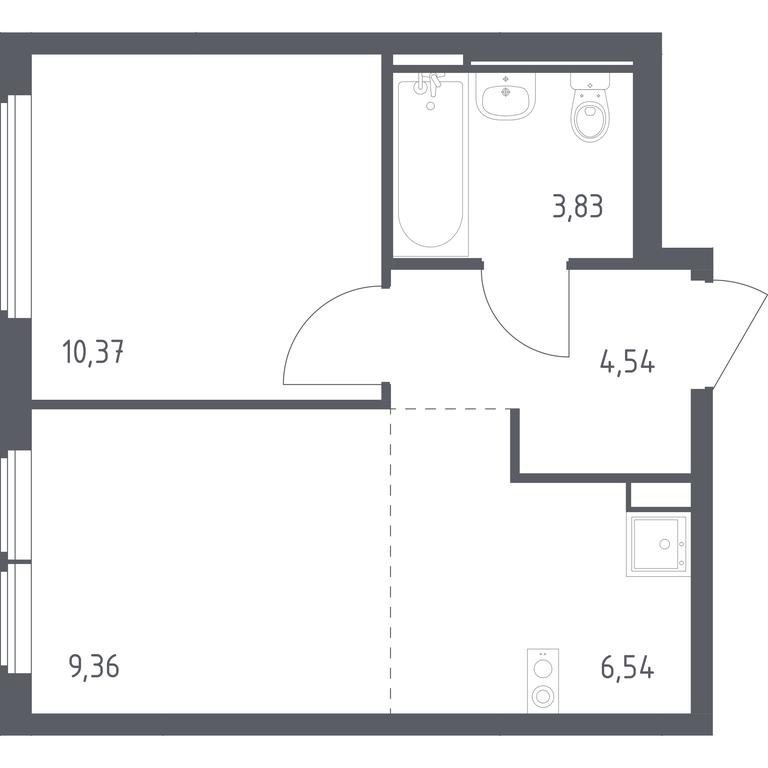 Apartment Sale, 34.64 sq. m. at Ostafevo, Ostafyevskoe Highway, 12к1, Ryazanovskoe Settlement, Moscow, Russia #1 Apartment Sale, 34.64 sq. m. at Ostafevo, Ostafyevskoe Highway, 12к1, Ryazanovskoe Settlement, Moscow, Russia #1