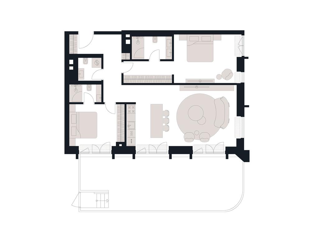 2-BD Apartment Sale, 118.8 sq. m. at Victory Park Residences, Bratyev Fonchenko Street, вл3, Moscow, Russia #2 2-BD Apartment Sale, 118.8 sq. m. at Victory Park Residences, Bratyev Fonchenko Street, вл3, Moscow, Russia #2