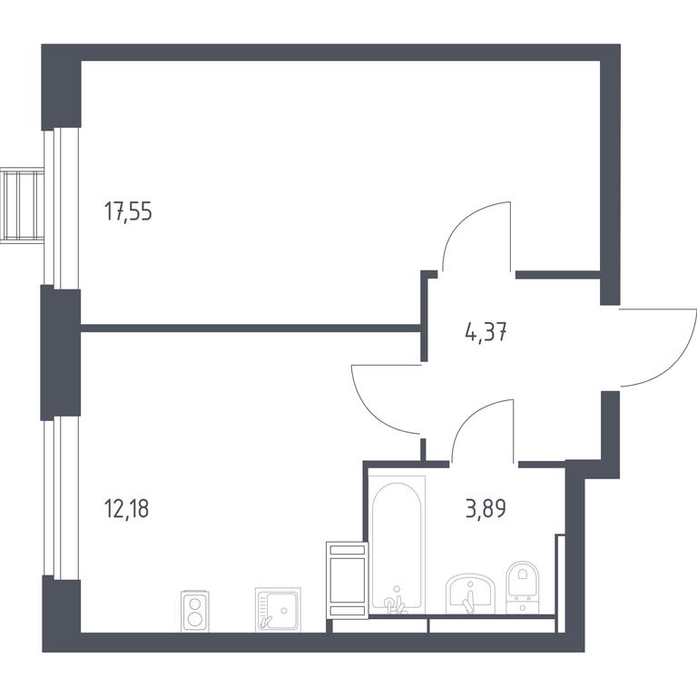 Apartment Sale, 37.4 sq. m. at Pribrezhnyi Park, Pribrezhniy Park Residential Complex, Village of Yam, Domodedovo City District, Moscow Region, Russia #2 Apartment Sale, 37.4 sq. m. at Pribrezhnyi Park, Pribrezhniy Park Residential Complex, Village of Yam, Domodedovo City District, Moscow Region, Russia #2
