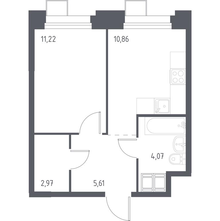 Apartment Sale, 34.87 sq. m. at Troparevo Park, Kiyevskoye shosse, 21-y kilometr, 3с4, Mosrentgen Settlement, Moscow, Russia #1 Apartment Sale, 34.87 sq. m. at Troparevo Park, Kiyevskoye shosse, 21-y kilometr, 3с4, Mosrentgen Settlement, Moscow, Russia #1