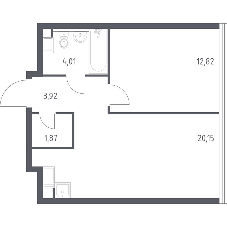 Apartment Sale, 42.77平方米 at MirrorZdanie, Oktyabrskaya Street, 98, Moscow, Russia #1 Apartment Sale, 42.77平方米 at MirrorZdanie, Oktyabrskaya Street, 98, Moscow, Russia #1