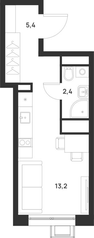 Apartment Sale, 21 sq. m. at Газопровод, Sosenskoye Settlement, Moscow, Russia #1 Apartment Sale, 21 sq. m. at Газопровод, Sosenskoye Settlement, Moscow, Russia #1