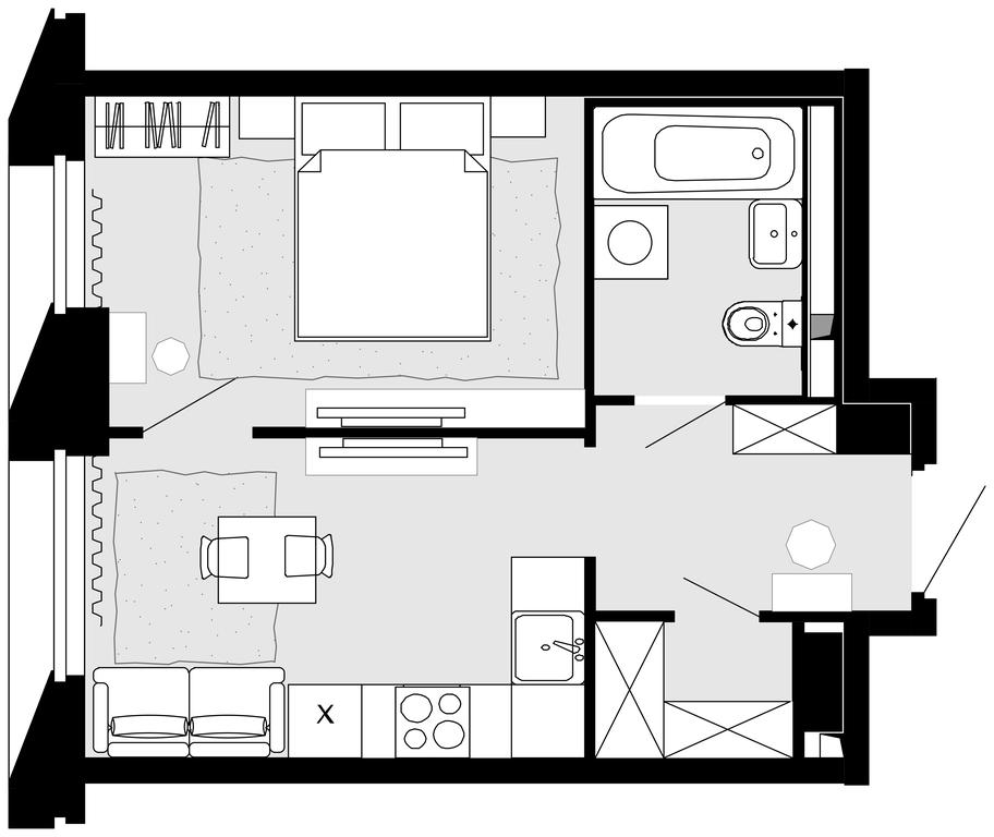 1-BD Apartment Sale, 32 sq. m. at Novaya Zvezda, Bachurinskaya ulitsa, 11, Settlement of Kommunarka, Moscow, Russia #1