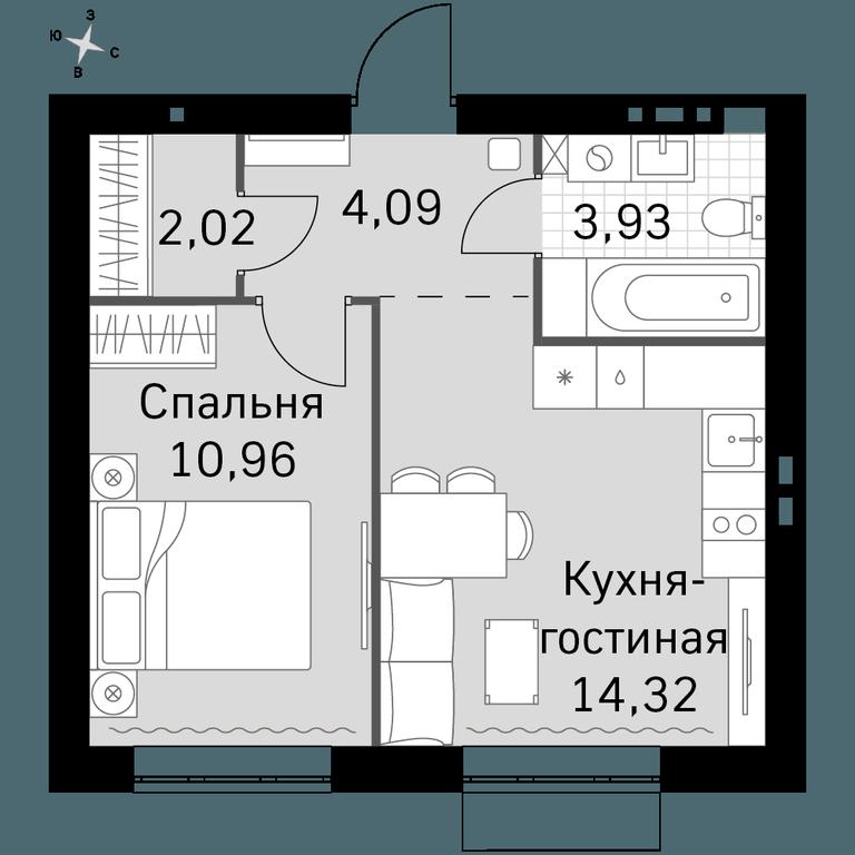 1-BD Apartment Sale, 35.32 sq. m. at Zhavoronki Club, zhiloy kompleks Akkord Smart-kvartal, Mitkino Village, Odintsovskiy City District, Moscow Region, Russia #1 1-BD Apartment Sale, 35.32 sq. m. at Zhavoronki Club, zhiloy kompleks Akkord Smart-kvartal, Mitkino Village, Odintsovskiy City District, Moscow Region, Russia #1