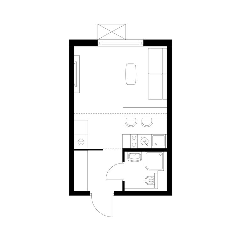 Apartment Sale, 23.7平方米 at Serednevskiy Les, деревня Середнево, 1к1, поселение Филимонковское, Москва, Россия #2 Apartment Sale, 23.7平方米 at Serednevskiy Les, деревня Середнево, 1к1, поселение Филимонковское, Москва, Россия #2