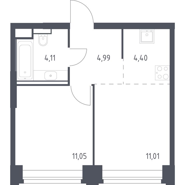 Apartment Sale, 35.56 sq. m. at Nova, Bratyev Fonchenko Street, вл21, Moscow, Russia #1 Apartment Sale, 35.56 sq. m. at Nova, Bratyev Fonchenko Street, вл21, Moscow, Russia #1