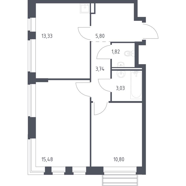 1-BD Apartment Sale, 54 sq. m. at Rublevskiy Kvartal, Laykovo Green Quarter, zhiloy kompleks Gorod-sobytiye Laykovo, selo Laykovo, Odintsovskiy City District, Moscow Region, Russia #1 1-BD Apartment Sale, 54 sq. m. at Rublevskiy Kvartal, Laykovo Green Quarter, zhiloy kompleks Gorod-sobytiye Laykovo, selo Laykovo, Odintsovskiy City District, Moscow Region, Russia #1
