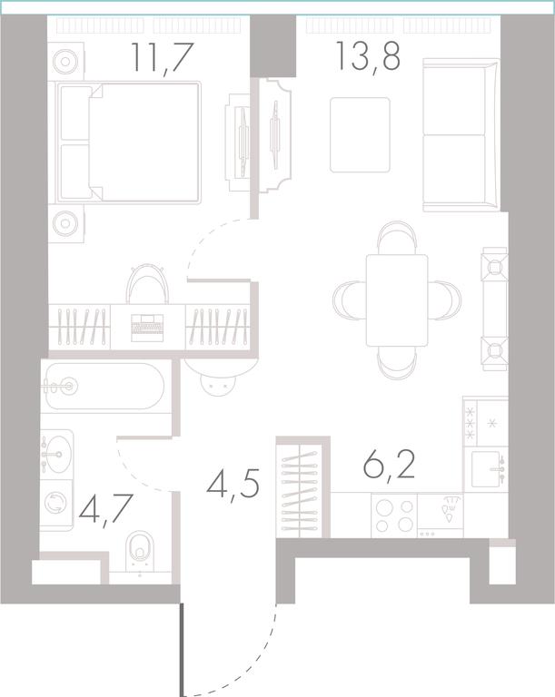 1-BD Apartment Sale, 40.4 sq. m. at River Park Towers, Kutuzovsky Drive, 16с1, Moscow, Russia #1 1-BD Apartment Sale, 40.4 sq. m. at River Park Towers, Kutuzovsky Drive, 16с1, Moscow, Russia #1