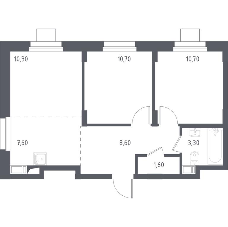 1-BD Apartment Sale, 53.6 sq. m. at Liubertsy, ulitsa Kamova, 5к1, Lyubertsy, Moscow Region, Russia #1 1-BD Apartment Sale, 53.6 sq. m. at Liubertsy, ulitsa Kamova, 5к1, Lyubertsy, Moscow Region, Russia #1