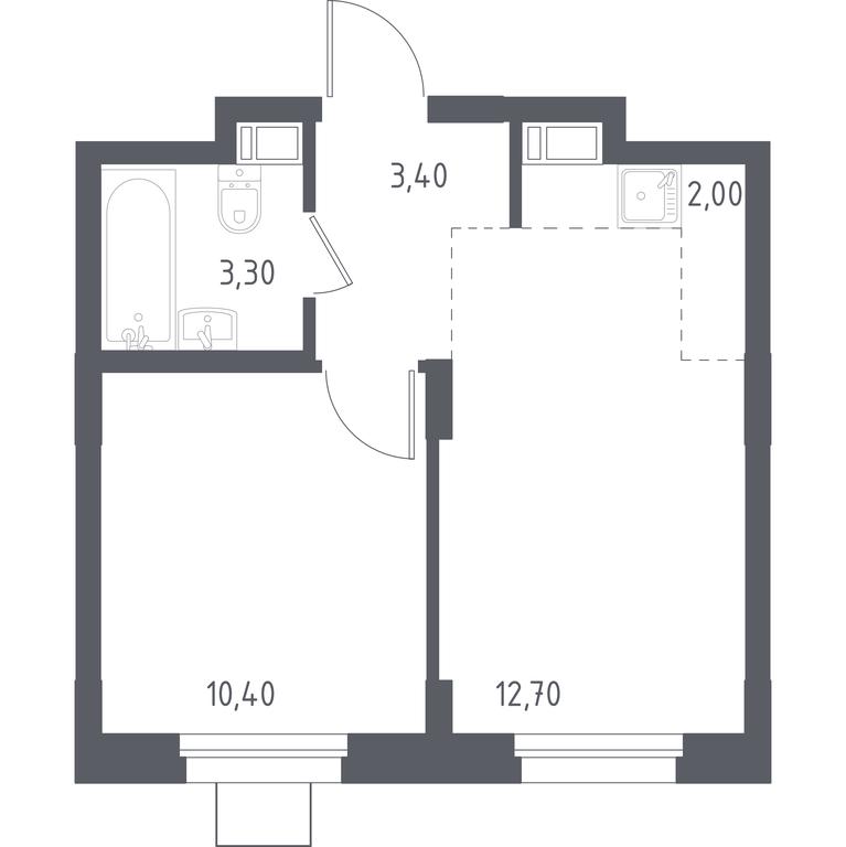 Apartment Sale, 32 sq. m. at Liubertsy, ulitsa Kamova, 5к1, Lyubertsy, Moscow Region, Russia #1 Apartment Sale, 32 sq. m. at Liubertsy, ulitsa Kamova, 5к1, Lyubertsy, Moscow Region, Russia #1