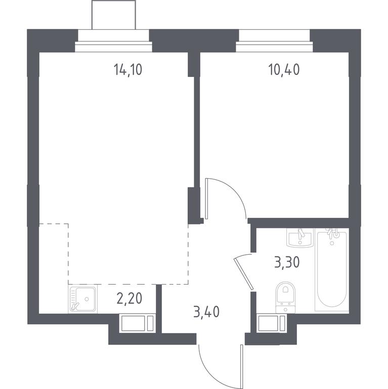 Apartment Sale, 33.8 sq. m. at Liubertsy, ulitsa Kamova, 5к1, Lyubertsy, Moscow Region, Russia #1 Apartment Sale, 33.8 sq. m. at Liubertsy, ulitsa Kamova, 5к1, Lyubertsy, Moscow Region, Russia #1